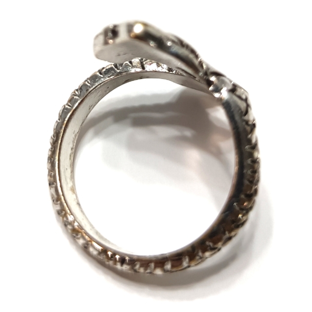 Mermaid Wrap Around Tail Silver Ring - Picture 2 of 4